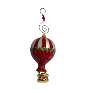 Trimsetter by Dillard's Cloisonne Christmas Ornament Hot Air Balloon 2007